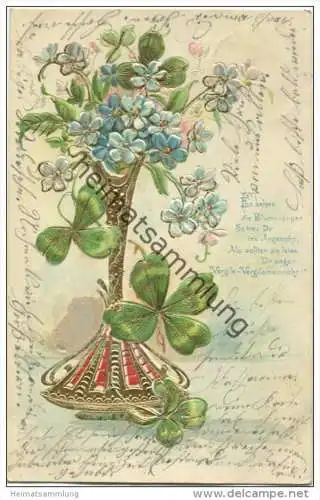 Klee - Vergissmeinnicht - Prägedruck