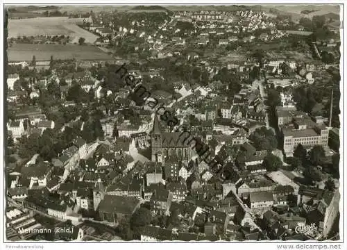 Mettmann - Fliegeraufnahme - Foto-AK-Grossformat