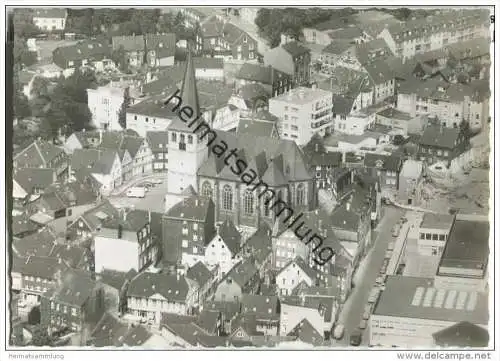 Mettmann - Stadtmitte - Fliegeraufnahme - Foto-AK-Grossformat