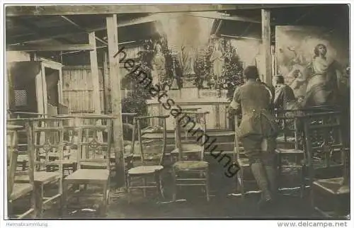 Soldaten - Feldkapelle - Feldgottesdienst - Feldkirche - Foto-AK