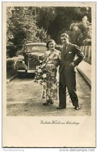 Geburtstag - Auto - Foto-AK - Verlag Amag 66343/1