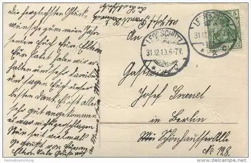 Neujahr - Landschaft im Schnee - Klee - Hufeisen