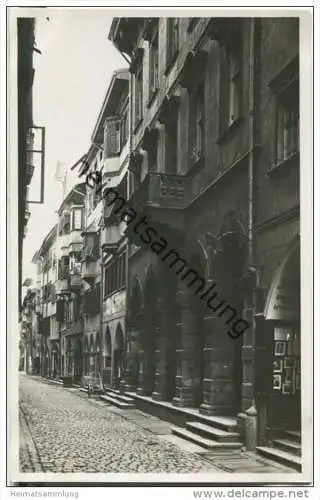 Bolzano - Laubengänge - Foto-AK