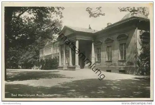 Bad Warmbrunn - Kur-Theater - Foto-AK - Verlag Robert Hügel Berlin