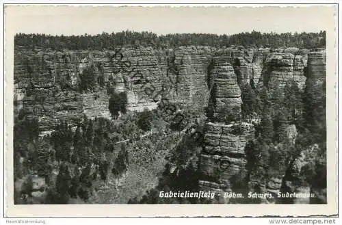 Gabrieliensteig - Böhmische Schweiz - Sudetengau - Foto-AK