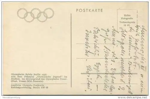 Berlin-Charlottenburg - Reichssportfeld - Olympische Spiele Berlin 1936 - Aus dem Festspiel Olympische Jugend - Foto-AK