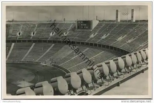 Berlin-Charlottenburg - Reichssportfeld - Olympia-Stadion - Blick auf den Signalturm - Foto-AK - Reichssportverlag Berli