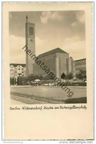 Berlin-Wilmersdorf - Kirche am Hohenzollernplatz - Foto-AK - Verlag Eugen Ruprecht Berlin