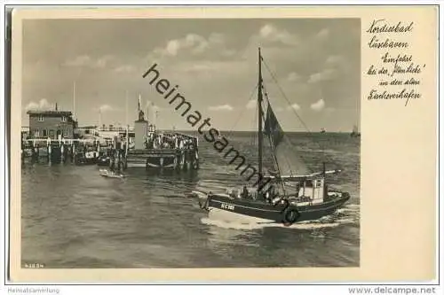 Nordseebad Cuxhaven - Einfahrt in den Alten Fischereihafen