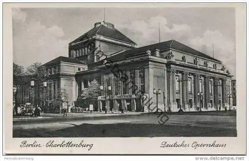 Berlin-Charlottenburg - Deutsches Opernhaus - Verlag Munier Berlin 50er Jahre