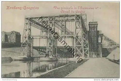 Houdeng-Geognies- Vue générale de l'Ascenseur - Canal du Centre - Verlag M. Marcovici Bruxelles