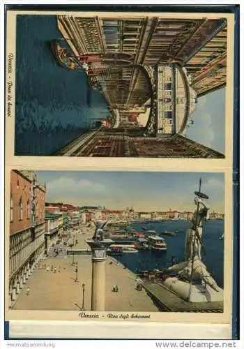 Italien - Ricordo di Venezia - 32 vedute - Leporello 17cm x 11cm 32 Fotografien rückseitig mit Text und einem Stadtplan