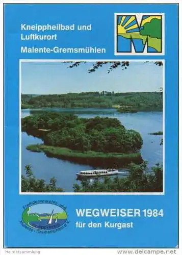 Malente-Gremsmühlen - Wegweiser für den Kurgast 1984 - 112 Seiten mit vielen Abbildungen