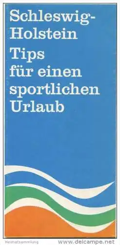 Schleswig-Holstein - Faltblatt 1967 mit 12 Abbildungen