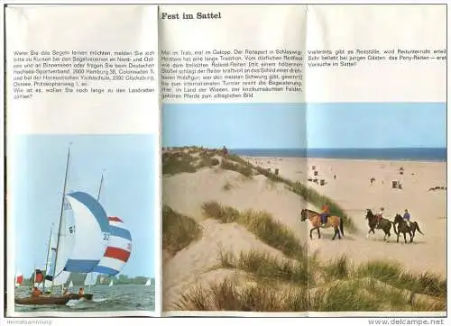 Schleswig-Holstein - Faltblatt 1967 mit 12 Abbildungen