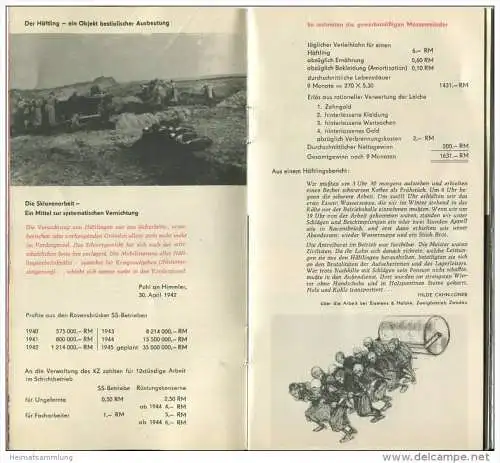 Ravensbrück - Nationale Mahn- und Gedenkstätte Ravensbrück 1959 - 24 Seiten mit vielen Abbildungen