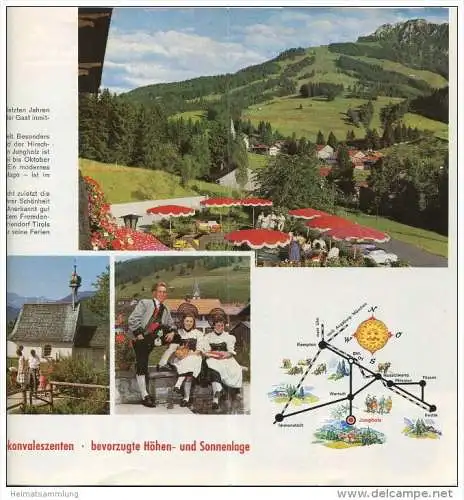 Jungholz - Faltblatt mit 10 Abbildungen - Wohnungsliste 1973