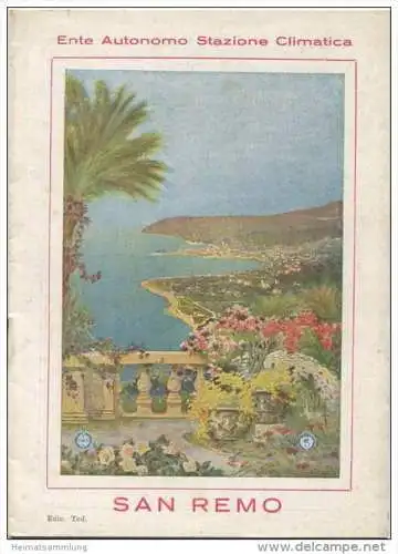 San Remo 1931 - 16 Seiten mit 26 Abbildungen