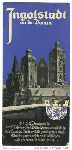 Ingolstadt 30er Jahre - Faltblatt mit 12 Abbildungen