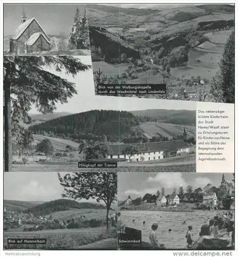 Hammelbach 1965 - Faltblatt mit 9 Abbildungen - beiliegend Unterkunftsverzeichnis