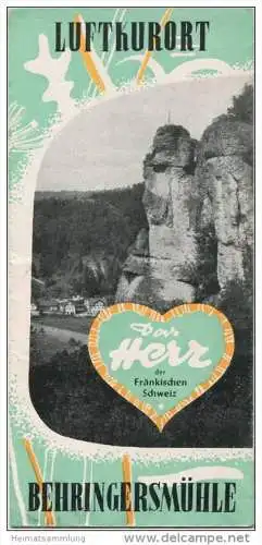 Behringersmühle 1955 - Faltblatt mit 11 Abbildungen