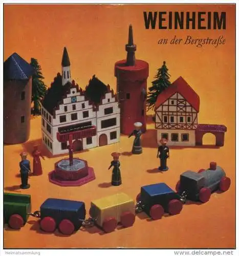 Weinheim 1966 - 24 Seiten mit 27 Abbildungen - Faltblatt Gastliche Stätten