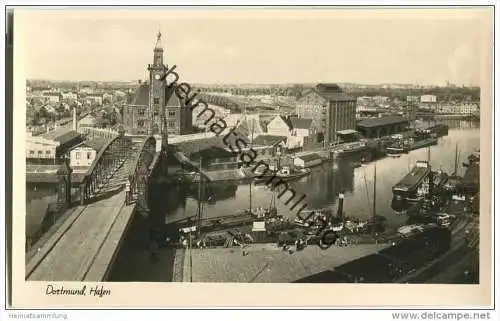 Dortmund - Hafen - Schiffe - Foto-AK