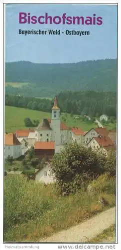 Bischofsmais - Habischried 1972 - 2 Faltblätter mit 14 Abbildungen - beiliegend Unterkunftsverzeichnis