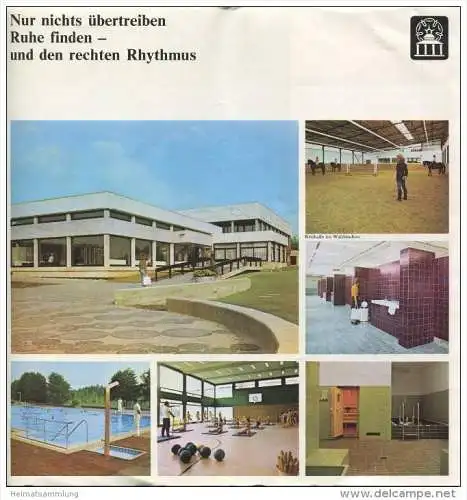 Bad Meinberg 70er Jahre - 16 Seiten mit 25 Abbildungen Gestaltung und Aquarelle Gerd Zilm Löhne - Wohnungsnachweis 1974