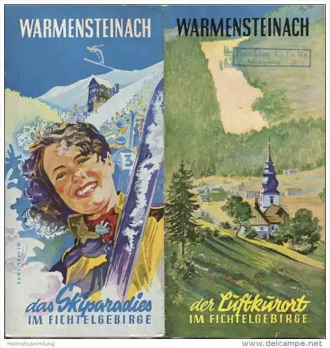 Warmensteinach 1956 - 8 Seiten mit 12 Abbildungen - Titelbild Rimpl 1953