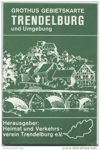 Trendelburg und Umgebung - Grothus Gebietskarte 60er Jahre - 1:25000 - 30cm x 42cm