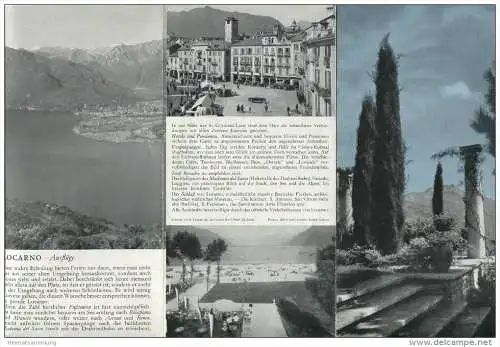 Locarno 50er Jahre - Faltblatt mit 6 Abbildungen