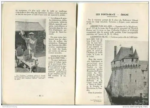 Guide-Anjou - Angers - l'Anjou ca. 1950 - 88 Seiten mit 40 Abbildungen - in französischer Sprache