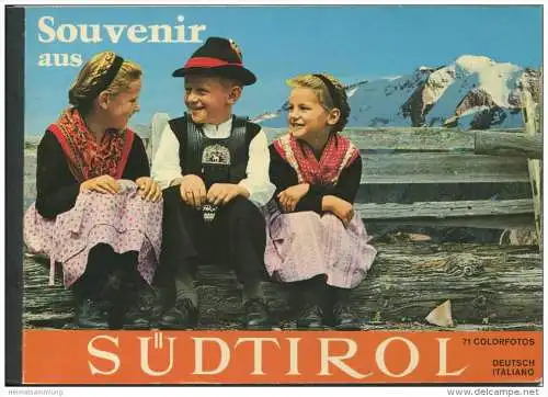 Souvenir aus Südtirol 70er Jahre - 71 Farbfotos - Italienisch-Deutsch