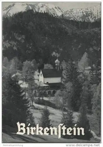 Wallfahrtskirche Birkenstein 1964 - 16 Seiten mit 10 Abbildungen - Verlag Schnell &amp; Steiner München