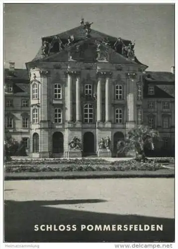 Schloss Pommersfelden - Grosse Baudenkmäler - Heft 65 - 1955 - Deutscher Kunstverlag München Berlin - 16 Seiten mit 8 Ab