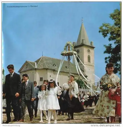 Burgenland 1967 - 16 Seiten mit 11 Abbildungen - Relief-Bildkarte