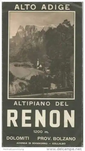Altipiano del Renon - Ritten - Faltblatt mit 9 Abbildungen - Verkehrs-Amt Klobenstein
