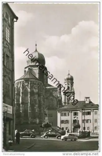 Passau - Dom - Wittelsbacher Brunnen - Goggomobil - Foto-AK