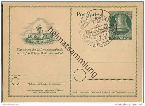 Postkarte Berlin P 24 - Sonderstempel