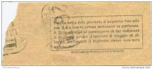 Italien - A.C.N.I.L. Venezia - Biglietto - Ticket Fahrkarte - 100 Lire