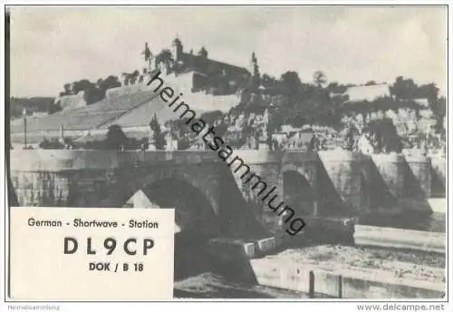 QSL - QTH - Funkkarte - DL9CP - Unterdürrbach / Würzburg - 1968