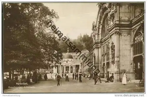 Marianske Lazne - Marienbad - Kreuzbrunnen-Kolonnade - Foto-AK