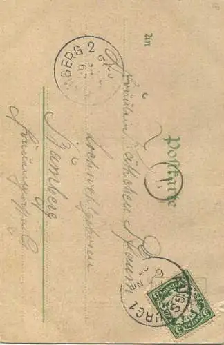 Gruss aus Alt-Augsburg - Wertachbrucker Tor - Carolinenstrasse - Verlag G. Hofmann Augsburg - gel. 1903