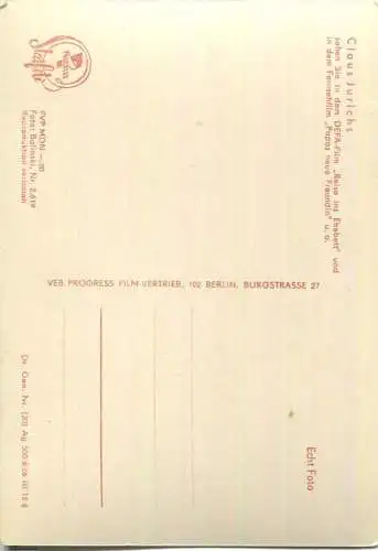 Claus Jurichs - VEB Progress Film Vertrieb Berlin 1966