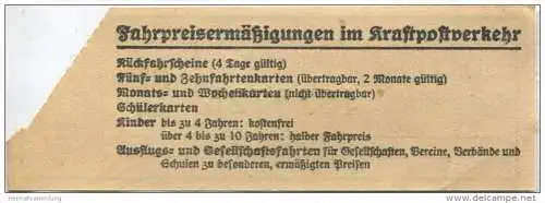 Deutschland - Deutsche Reichspost - Fahrschein 30 Rpf.