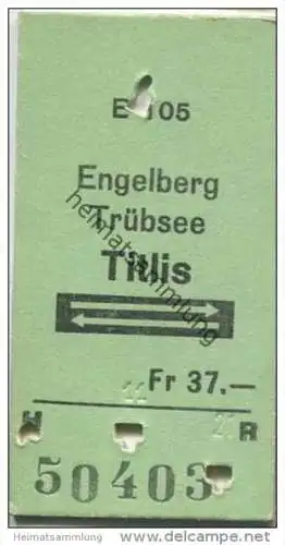 Schweiz - Engelberg Trübsee Titlis und zurück - Fahrkarte