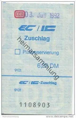 Deutschland - EC/IC Zuschlag