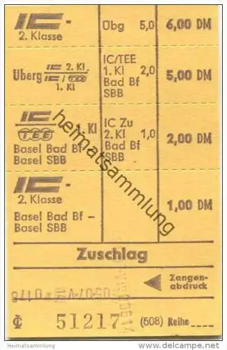 Deutschland - IC Zuschlag