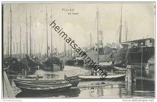 Baltijsk - Pillau - Am Kanal - Segelschiffe